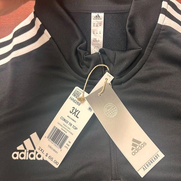 Adidas Aeroready Track Top Mens‎ Size 3XL Soccer Football Activewear NWT $65 - Picture 4 of 7